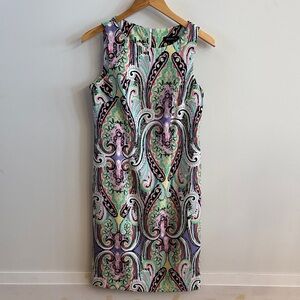 Jessica Colorful Paisley Midi Dress